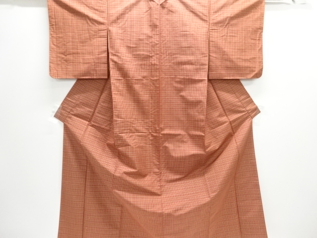 JAPANESE KIMONO / UNUSED YONEZAWA KIMONO / WOVEN GRID